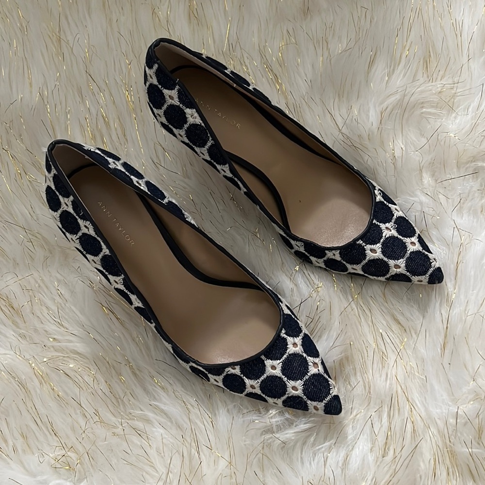 Ann Taylor Denim Heels